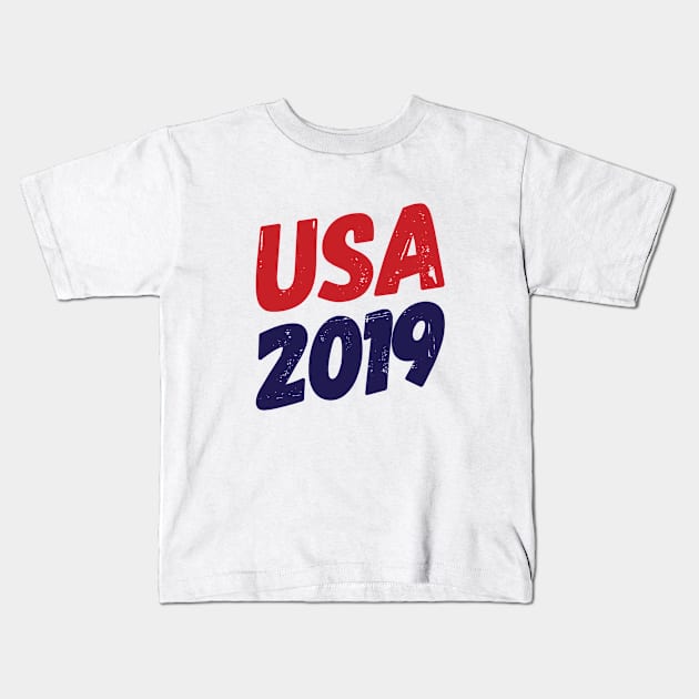 4th of july Kids T-Shirt by Pinkfeathers